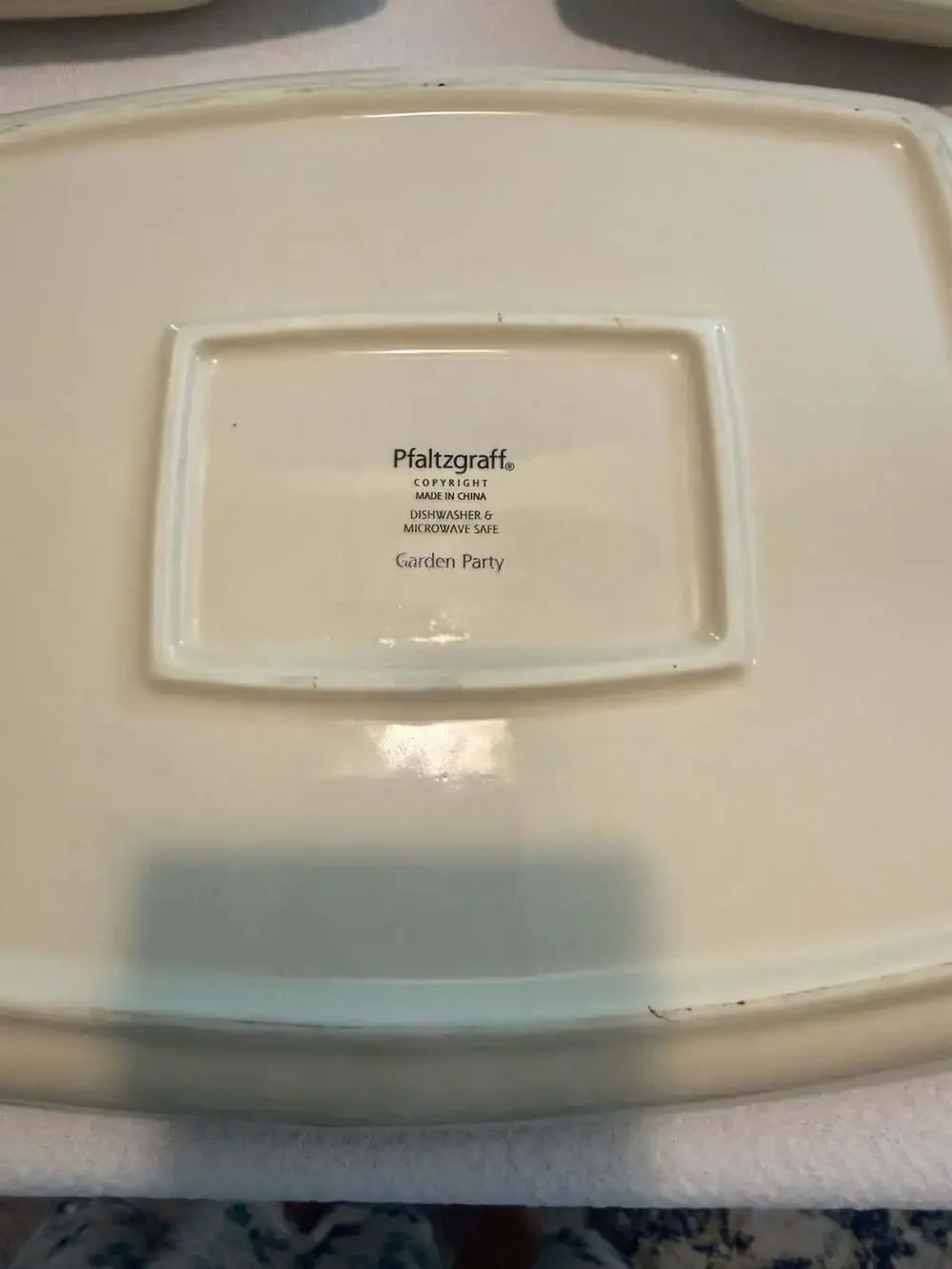 Pfaltzgraff Garden Party Serving Platter and Trays Set